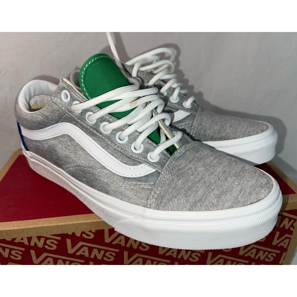 Vans Old Skool Coastal Men's Low Top Sneakers Casual Shoes Grey/White Size 8